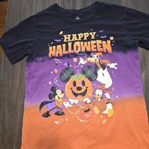 Disney PARKS Halloween Kids Character T-Shirt - Orange and Purple